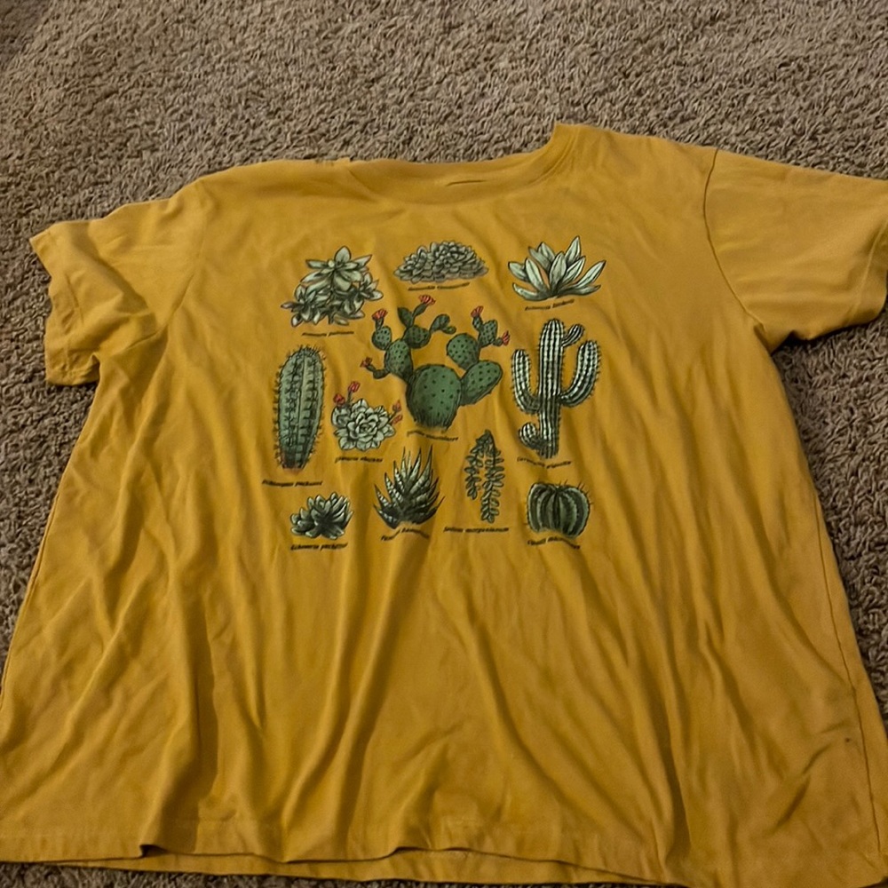Mustered tshirt with plants on it target